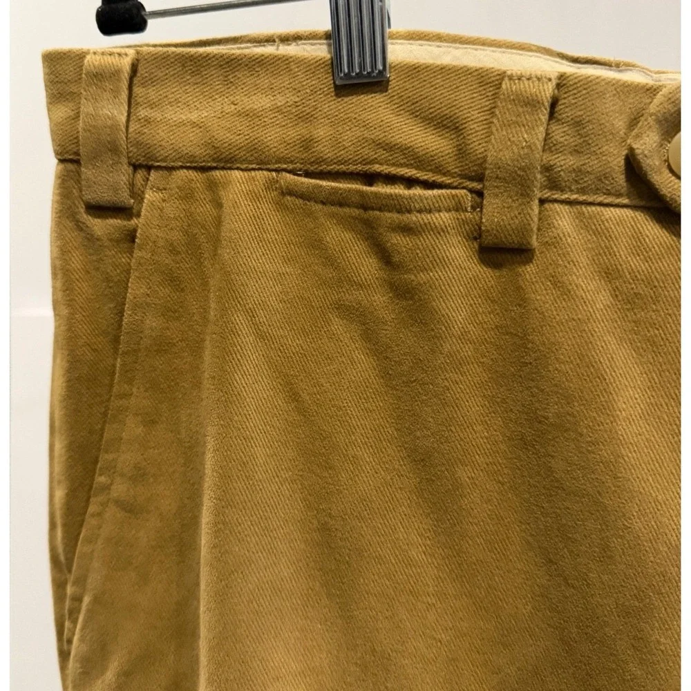 Scott Barber Italy Men's Corduroy Pants 38 100% cotton brown classic tailored - Picture 9 of 9